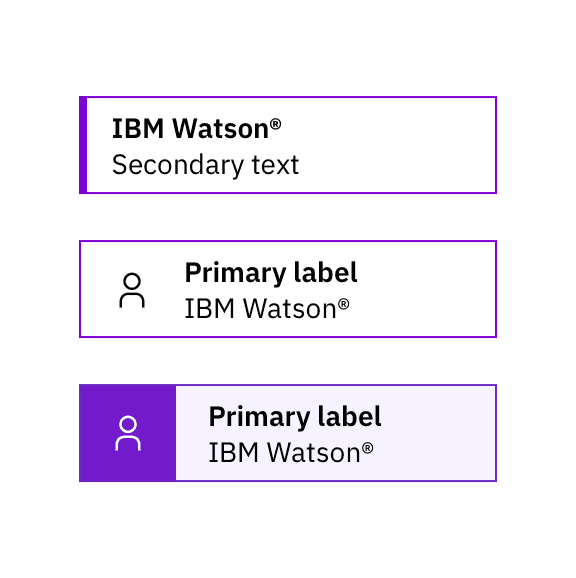 Spelled out company names can be used with or without icons. Spelled out company names can be used with or without icons.